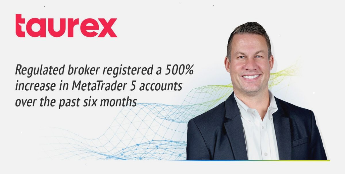 过去六个月，Taurex的MetaTrader 5账户注册数增长了500%